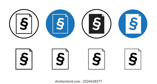 Paragraph icon Thin line art collection