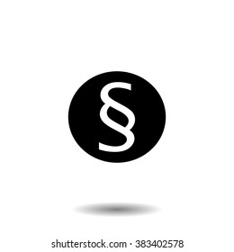 Paragraph icon vector. Black and white