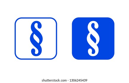 Paragraph icon. Vector illustration