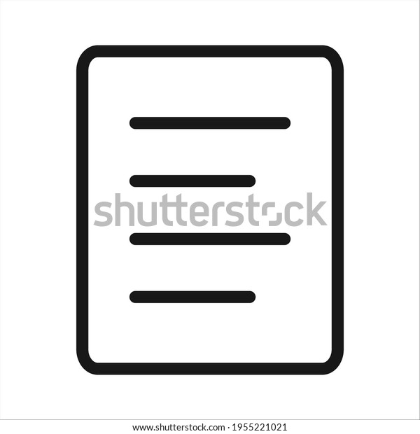 Paragraph Left Icon Flat Transparent Background Stock Vector (Royalty ...