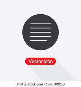 Paragraph Left Icon,Align Left Icon, Element Of Text Editor Icon Vector Illustration Eps10