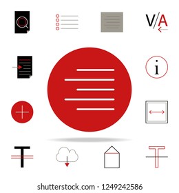 paragraph right  icon. text editor icons universal set for web and mobile