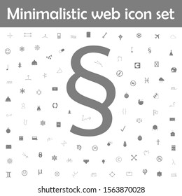 Paragraph sign icon. Web, minimalistic icons universal set for web and mobile