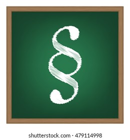 Paragraph sign illustration. Flat style black icon on white.