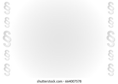 Paragraph symbol - bright background design. Vector.
