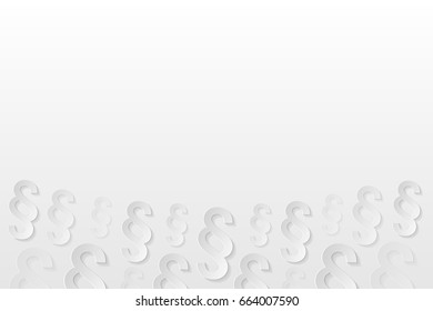 Paragraph symbol - bright background design. Vector.