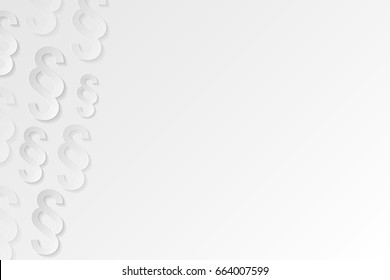 Paragraph symbol - bright background design. Vector.
