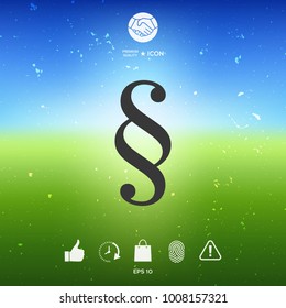 Paragraph symbol icon