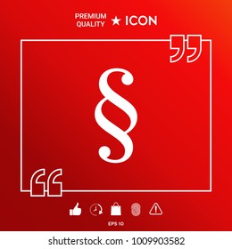 Paragraph symbol icon