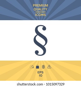 Paragraph symbol icon