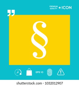 Paragraph symbol icon