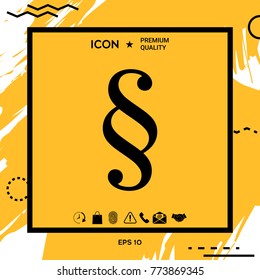 Paragraph symbol icon