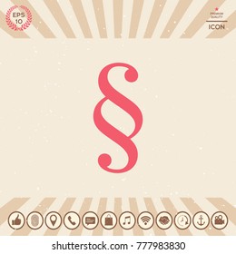 Paragraph symbol icon