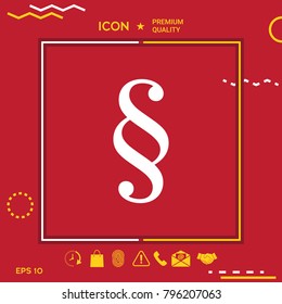 Paragraph symbol icon