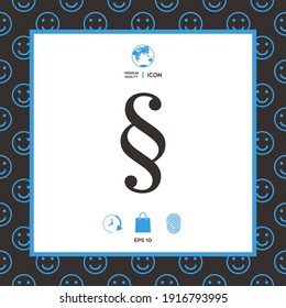 Paragraph symbol icon, elements for your design
