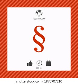 Paragraph symbol icon, elements for your design
