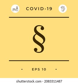 Paragraph symbol icon, elements for your design