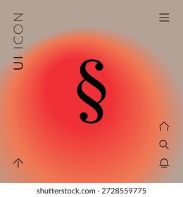 Paragraph symbol icon, elements for your design