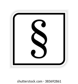 Paragraph symbol  - vector icon