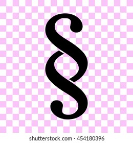 paragraph symbol vector icon - black illustration