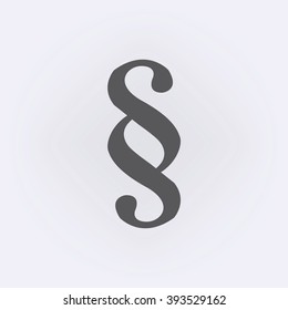 Paragraph symbol . Vector illustration
