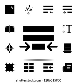 Paragraph, text icon. Simple glyph, flat vector of Text editor set icons for UI and UX, website or mobile application