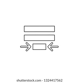 Paragraph, text icon. Simple thin line, outline vector of Text editor icons for UI and UX, website or mobile application