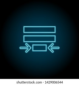Paragraph, text neon icon. Simple thin line, outline vector of Text editor icons for UI and UX, website or mobile application