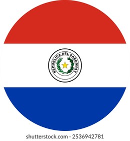 Paraguay Bandera del círculo, Bandera del círculo de Paraguay, Imágenes vectoriales