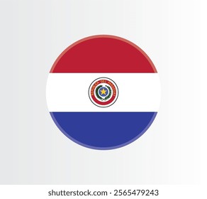 Paraguay country flag concept with grunge design suitable for a logo icon design	
