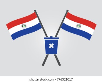 Paraguay Emblem Trash