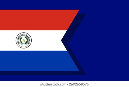 Vetor de banner da bandeira do Paraguai
Banner de vetor com sinalizador