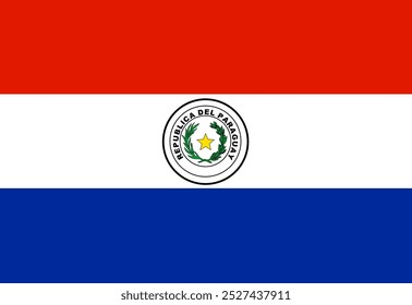 Paraguai bandeira ilustrador país bandeiras