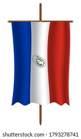 Paraguay flag image vector. EPS.file