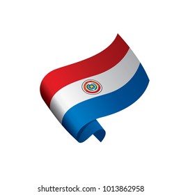 Paraguay flag, vector illustration