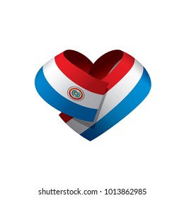 Paraguay flag, vector illustration