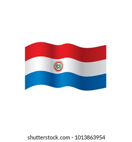 Paraguay flag, vector illustration