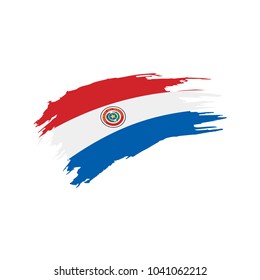 Paraguay flag, vector illustration
