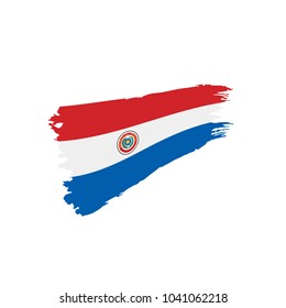 Paraguay flag, vector illustration