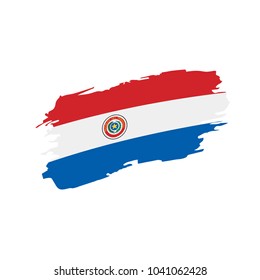 Paraguay flag, vector illustration
