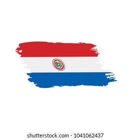 Paraguay flag, vector illustration