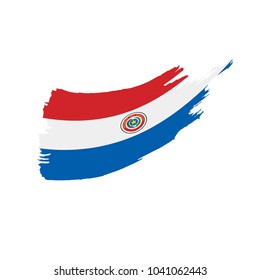 Paraguay flag, vector illustration
