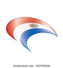 Paraguay flag, vector illustration