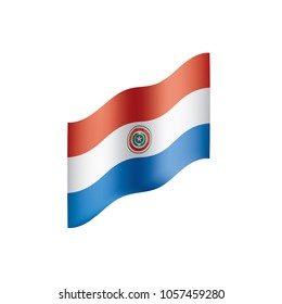 Paraguay flag, vector illustration