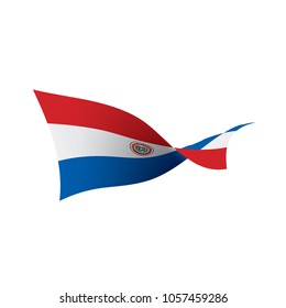 Paraguay flag, vector illustration