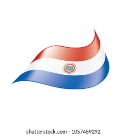 Paraguay flag, vector illustration