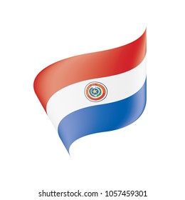 Paraguay flag, vector illustration