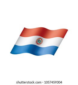 Paraguay flag, vector illustration