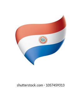 Paraguay flag, vector illustration