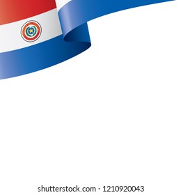 Paraguay flag, vector illustration on a white background